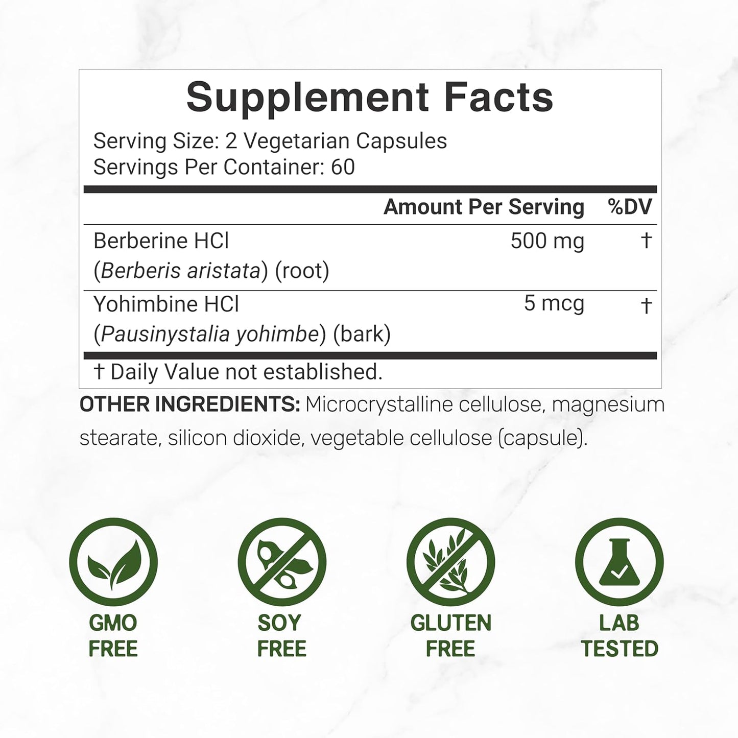Vitamin D3 5000iu + K2 100mcg Softgels & Berberine Supplement with Yohimbine Bundle - High Absorption Formula for Essential Sunshine Vitamins