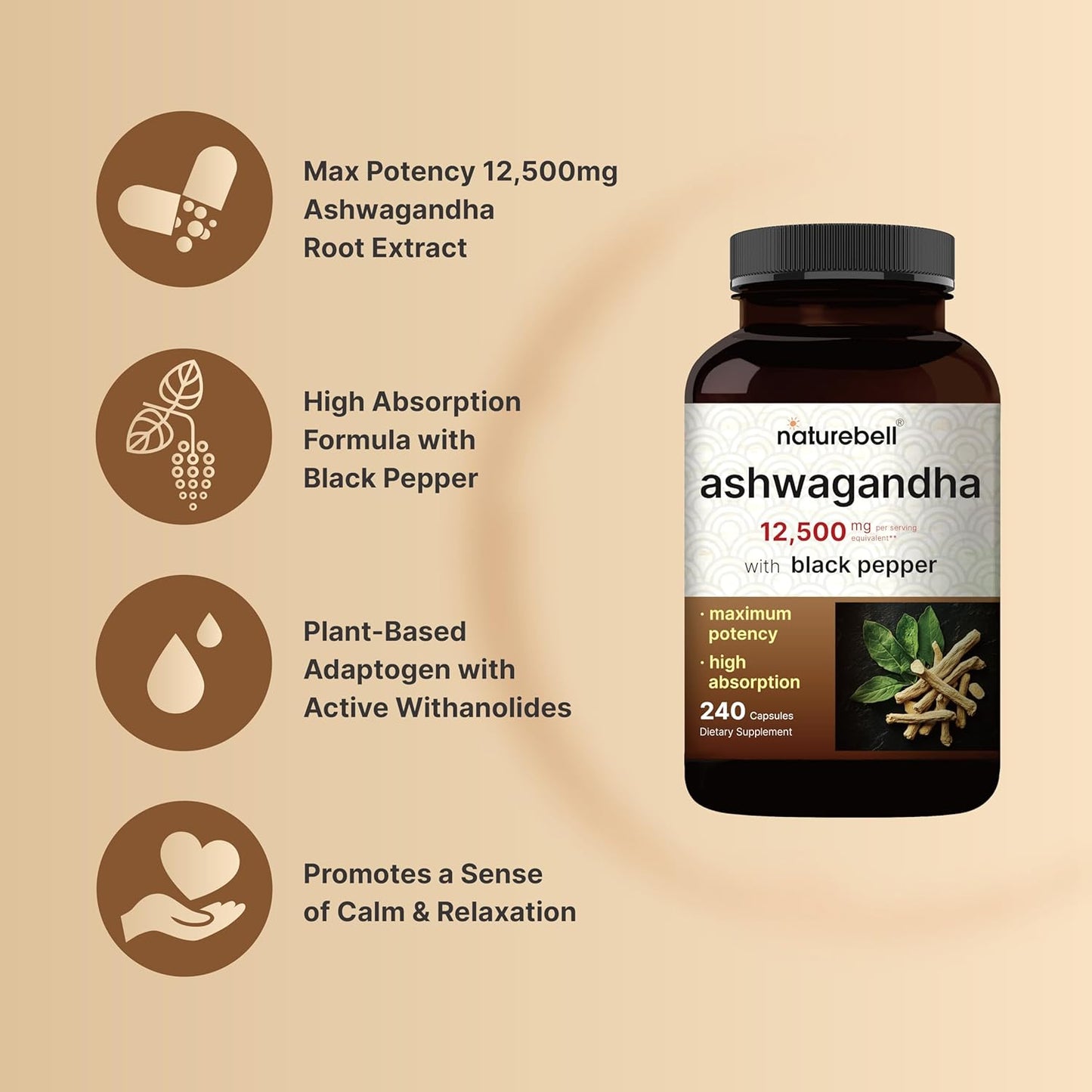 Vitamin D3 5,000iu with K2 MK-7 and Ashwagandha Bundle Pack + Virgin Coconut Oil Softgels