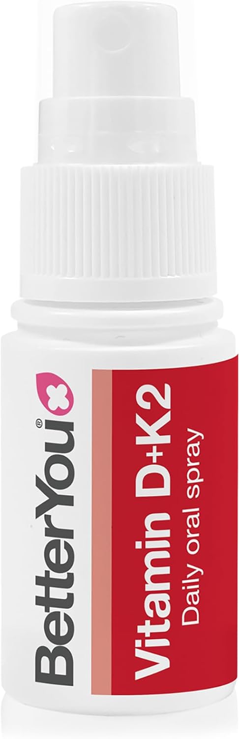 Vitamin D3 and K2 Oral Spray for Bone Health and Immune Support - Peppermint Flavor - Convenient Alternative to Tablets - 0.4 oz