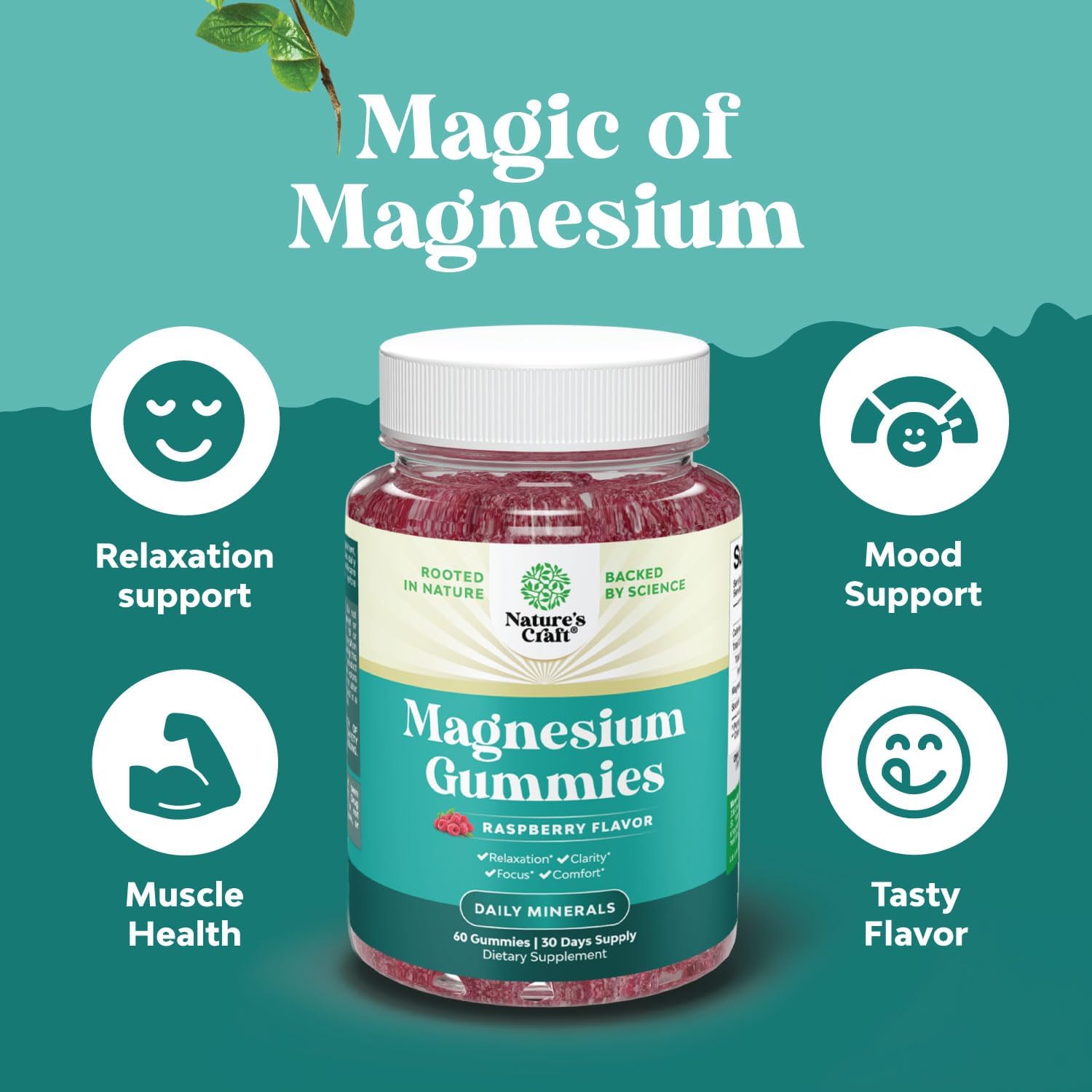 Vitamin D3 and Magnesium Gummies Bundle for Bone, Muscle, and Immune Support - Sleep Aid and Muscle Health for Adults