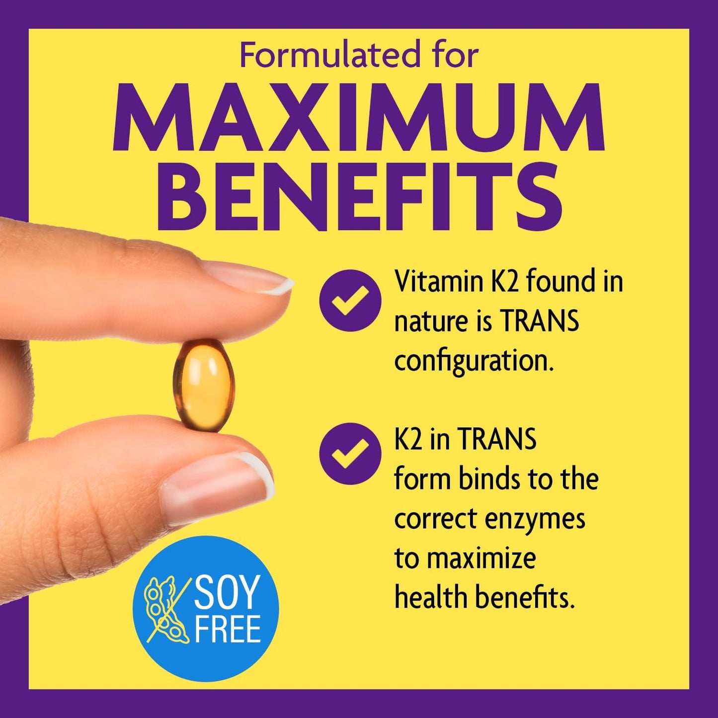 Vitamin D3 K2-5000 IU with Vitamin K2 MK4 and MK7 for Bone, Immune, and Heart Health - 60 Softgels, Gluten Free, 3rd Party Tested