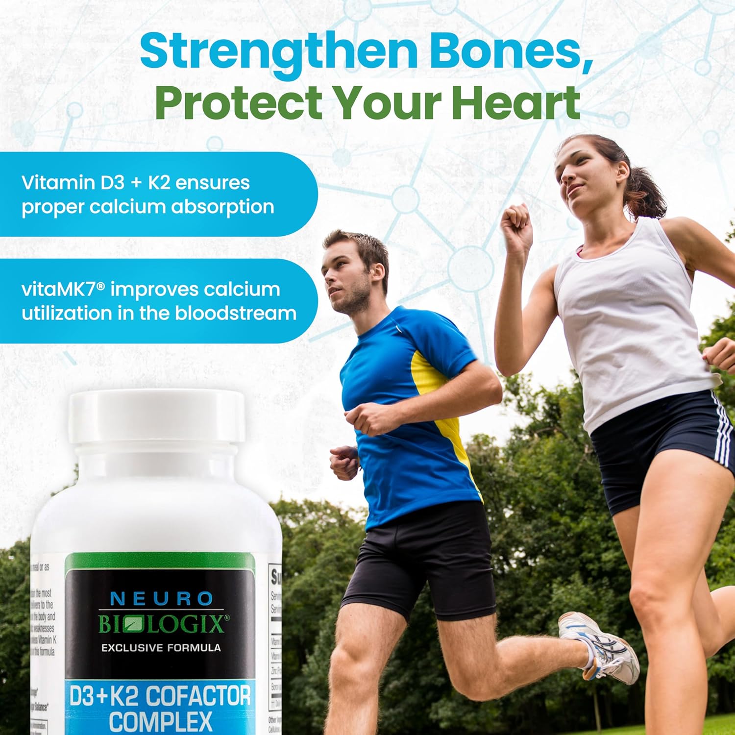 Vitamin D3+K2 Cofactor Complex with Zinc & Boron - Supports Bone, Heart, & Immune Health - 60 Capsules