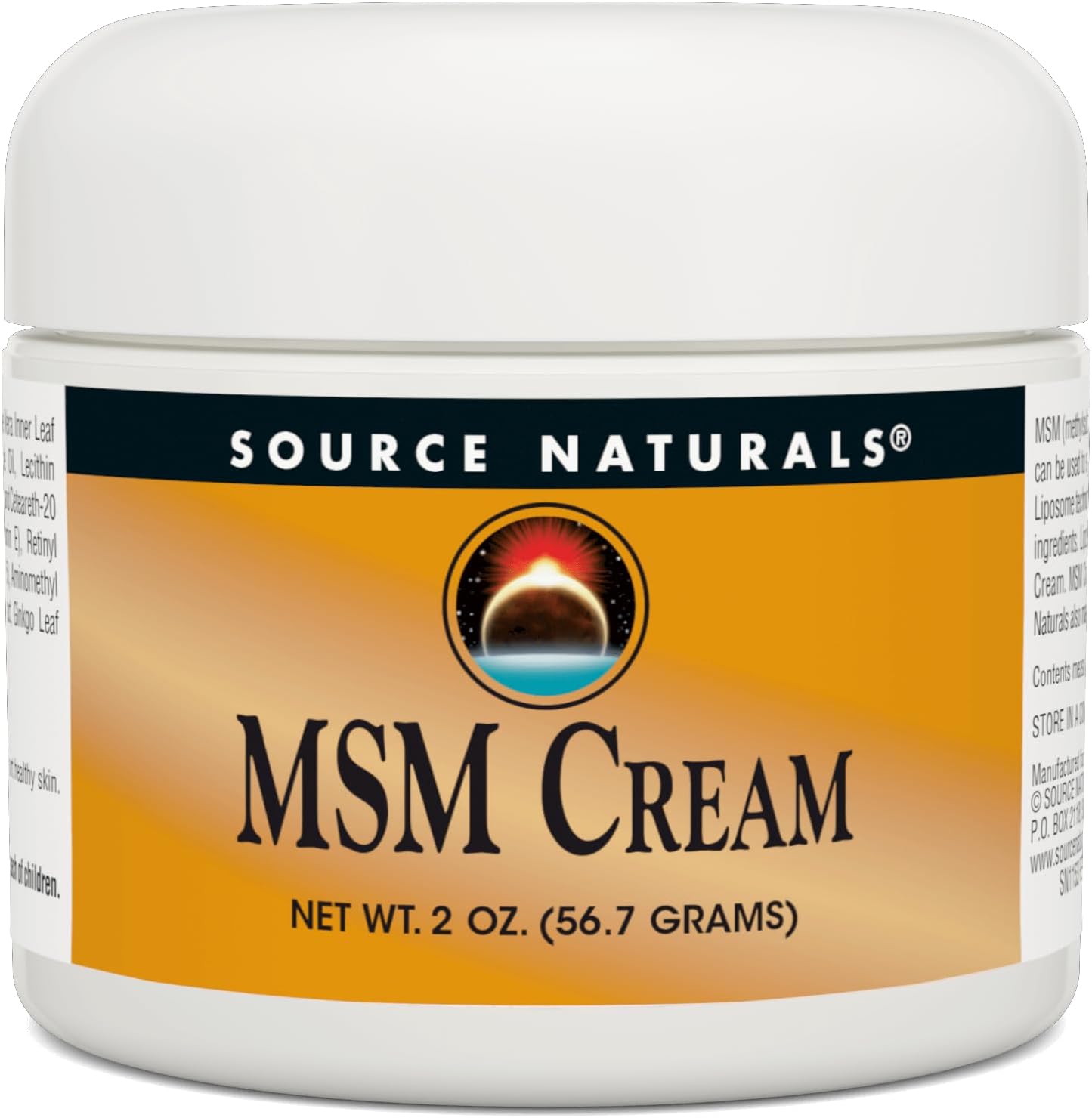 Vitamin E and Ginkgo Enriched MSM Cream - 2 oz by Source Naturals