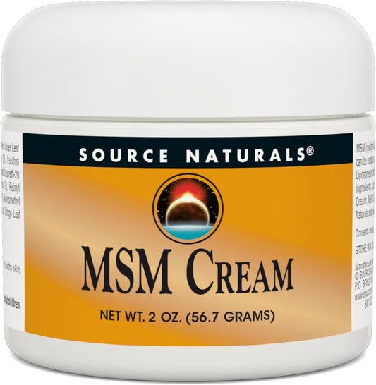 Vitamin E and Ginkgo Enriched MSM Cream - 2 oz by Source Naturals