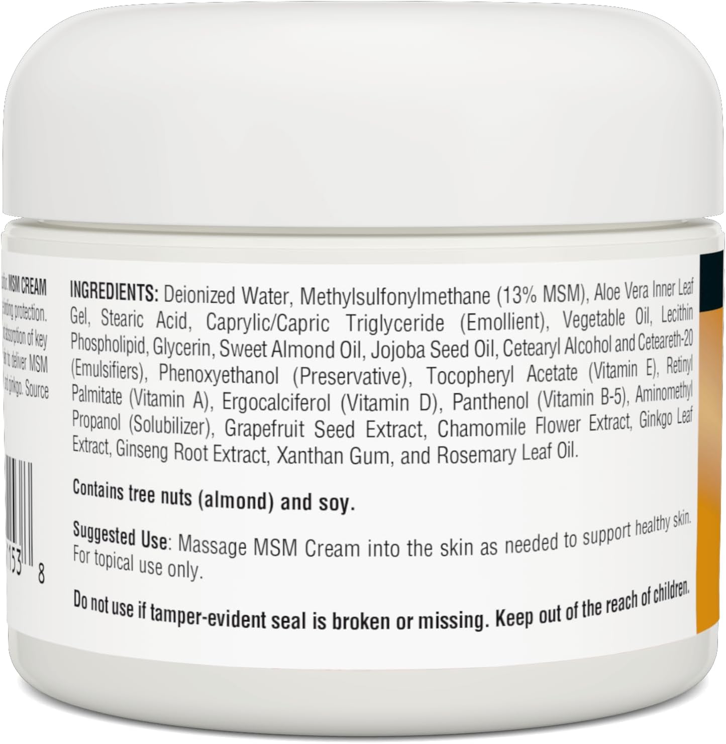 Vitamin E and Ginkgo Enriched MSM Cream - 2 oz by Source Naturals