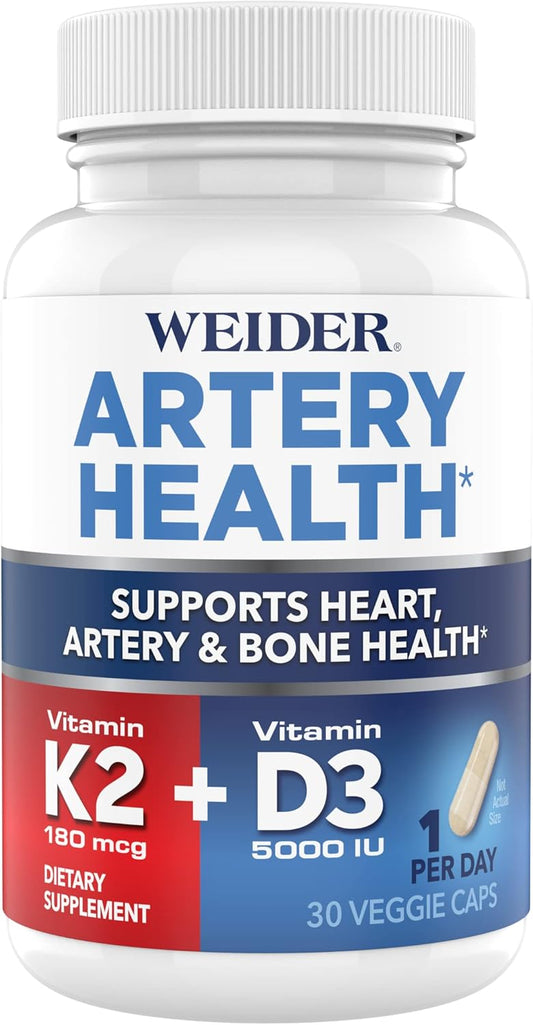 Vitamin K2 & D3 Supplement for Heart, Immune, and Bone Health - 30 Veggie Capsules