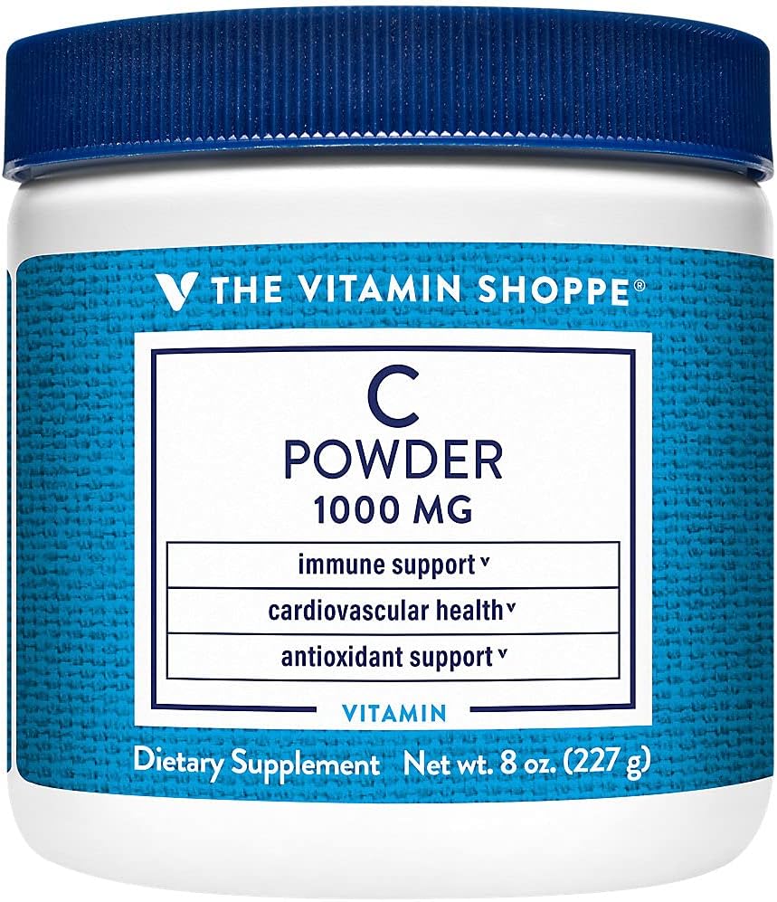 Vitamin Shoppe 1,000MG Vitamin C Powder for Immune & Heart Health - 8oz Antioxidant Powder