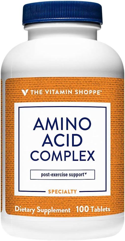 Vitamin Shoppe Amino Complex - 100 Tablets for Muscle Support and Recovery