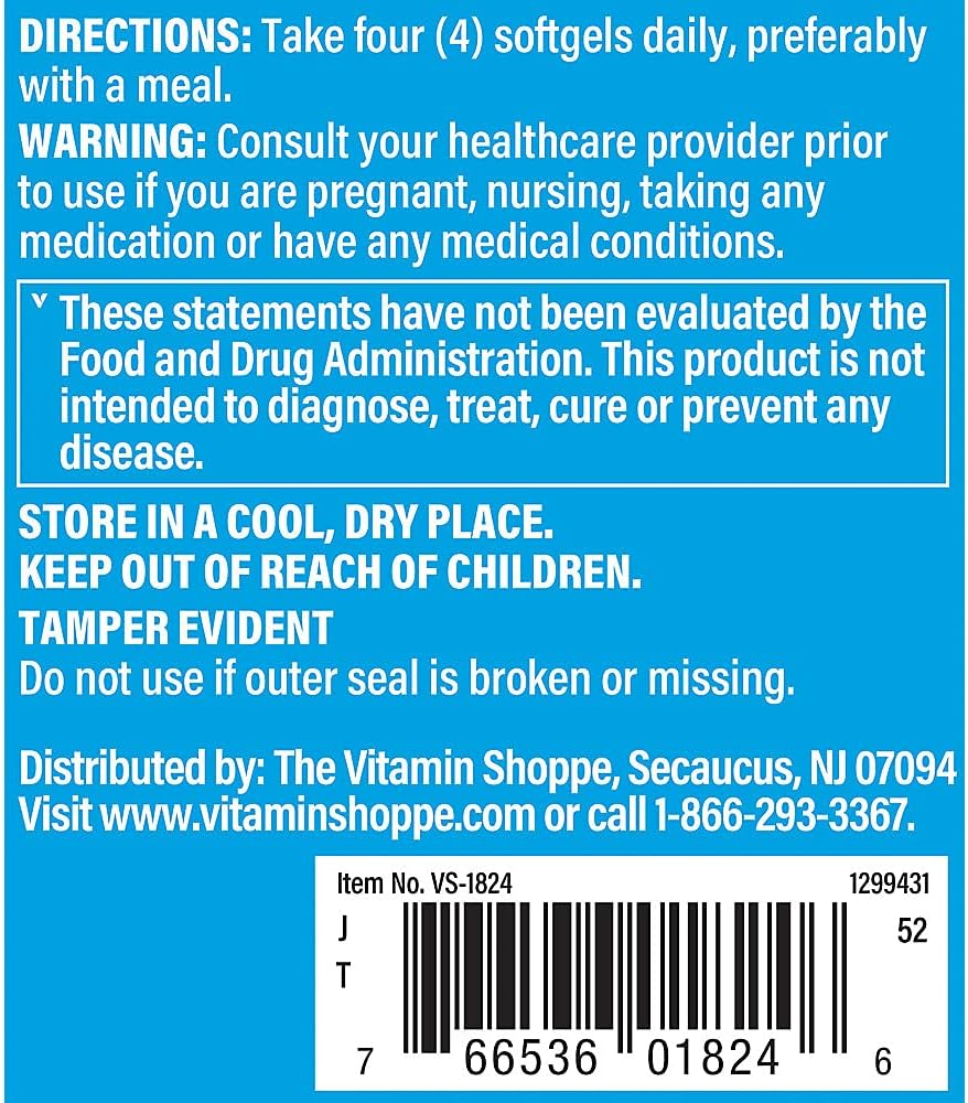 Vitamin Shoppe Calcium 1,000MG Softgels with Vitamin D for Bone & Teeth Support (100 Softgels)