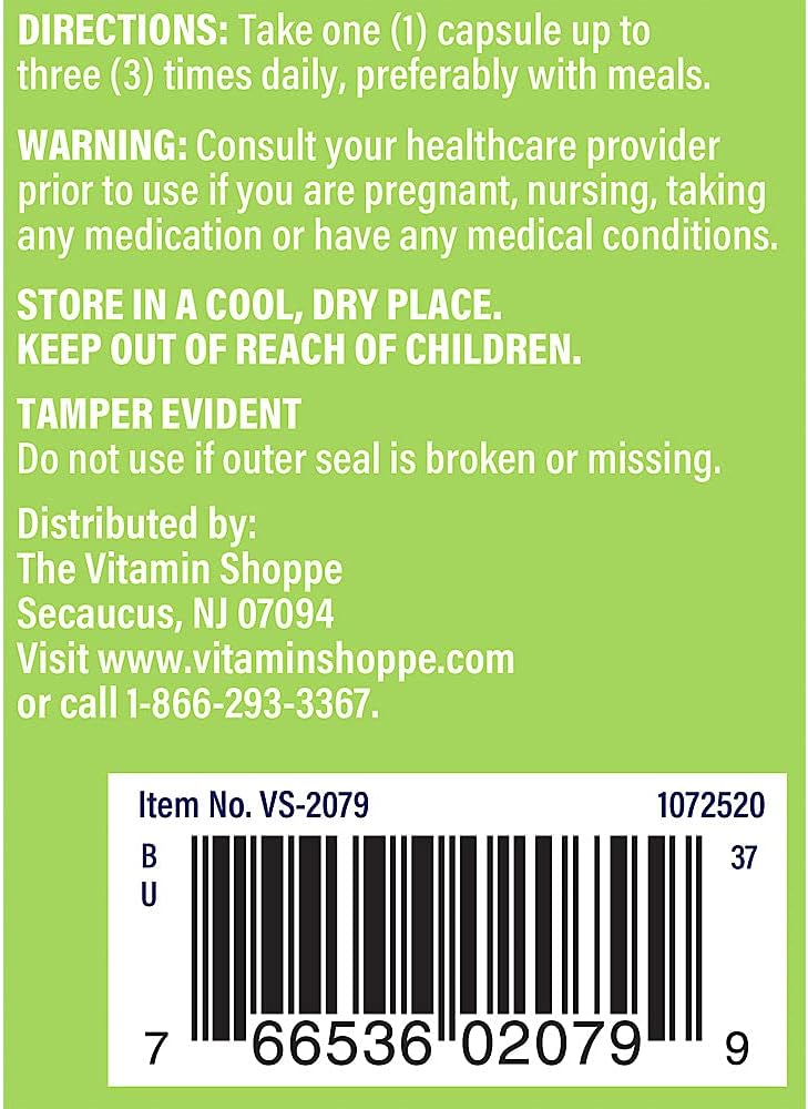 Vitamin Shoppe Milk Thistle Extract Capsules - 70mg Silymarin for Liver Support - Detox & Overall Health - 100ct
