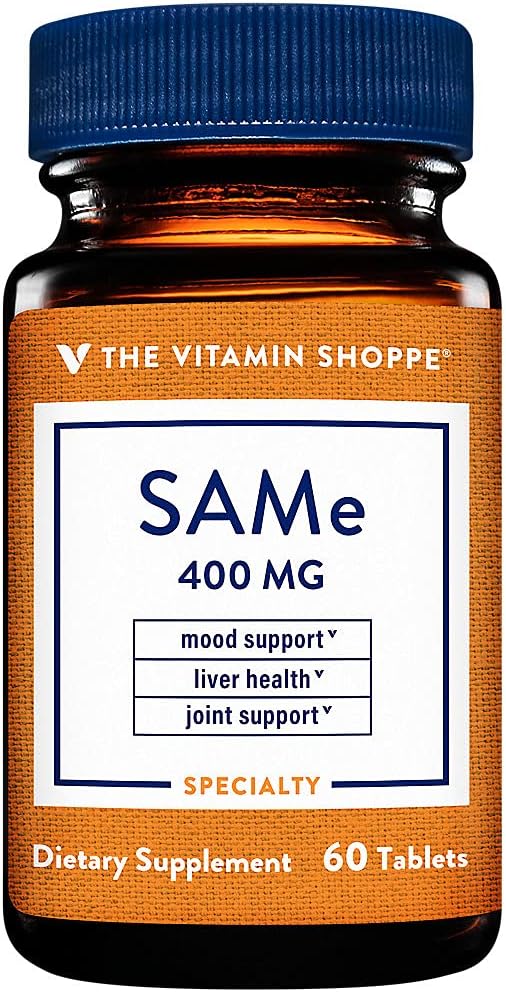 Vitamin Shoppe SAM-e Supplement - 400mg (60 Tablets) for Mood and Joint Support
