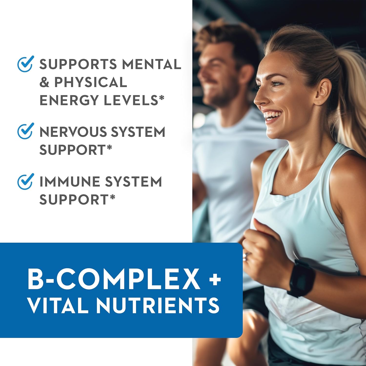 Vitaminerals 2BG+™ High Potency B Complex with Fruits & Veggies | Immune Support | 120 Veggie Caps