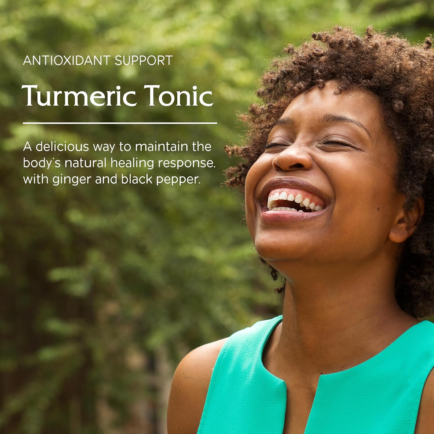 Vitanica Turmeric Tonic 1000mg Liquid Supplement with Black Pepper and Ginger - Vegan, Gluten-Free Antioxidant Formula - 4oz Bottle