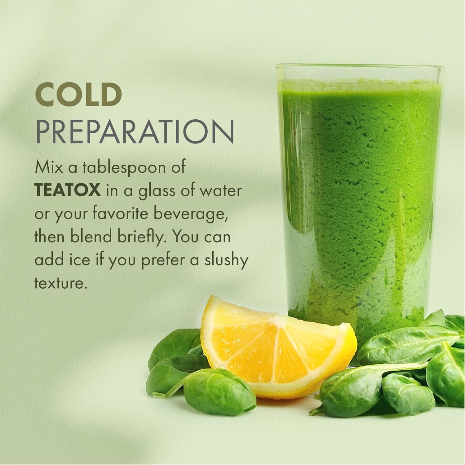 VITASEI Teatox Detox & Cleanse Support Powder with Green Tea, Spirulina, and Artichoke - Digestion Booster & Meal Replacement Powder - Green Apple Flavor - 16oz