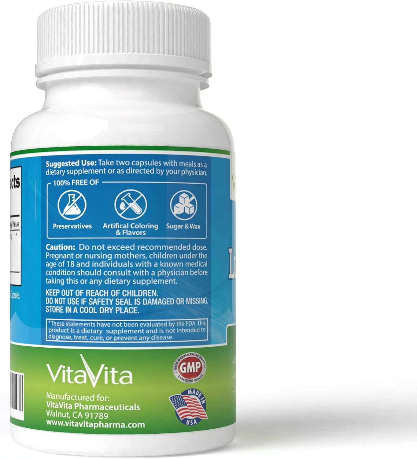 VitaVita Lung Support Capsules with American Ginseng, Bee Propolis, and Royal Jelly - Antioxidant Formula (90 Count)