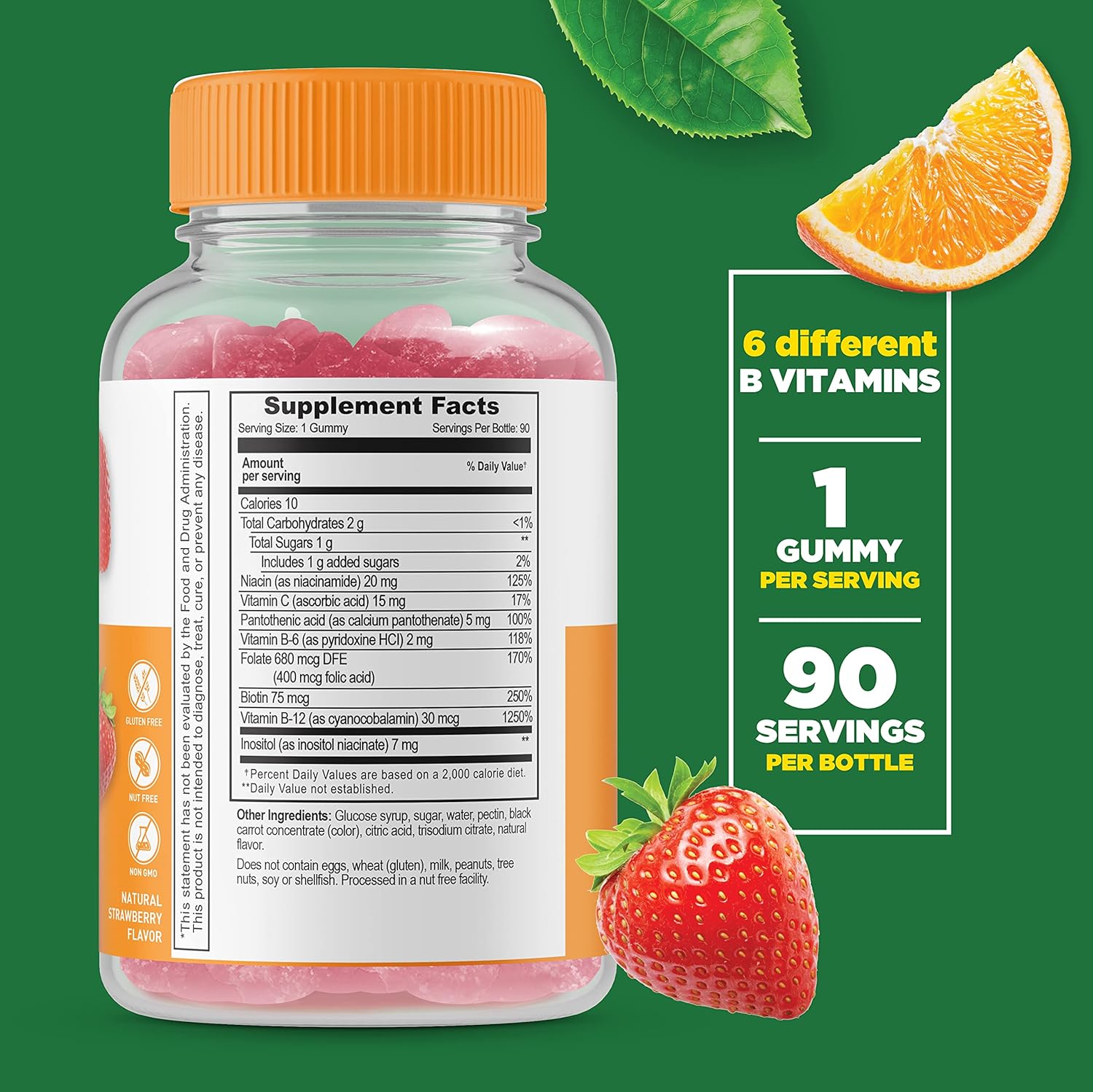 VitaWorks B Complex and Turmeric Curcumin Gummies Bundle - Gluten-Free Vitamin Supplement, Chewable and GMO-Free - Great Taste!