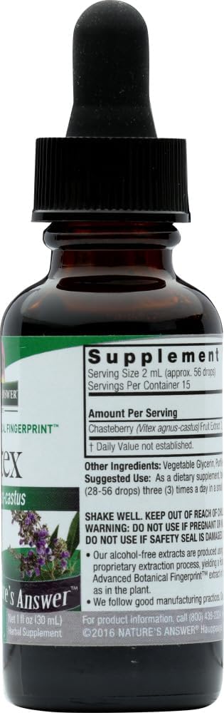 Vitex Berry Alcohol-Free Tincture 1oz (2 Pack) for Female Hormonal Balance, Menstrual & Menopause Support
