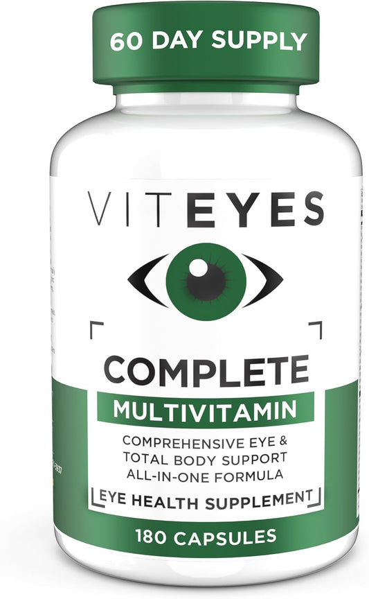 Viteyes Complete Eye & Total Body Health Multivitamin Supplement - 180 Capsules
