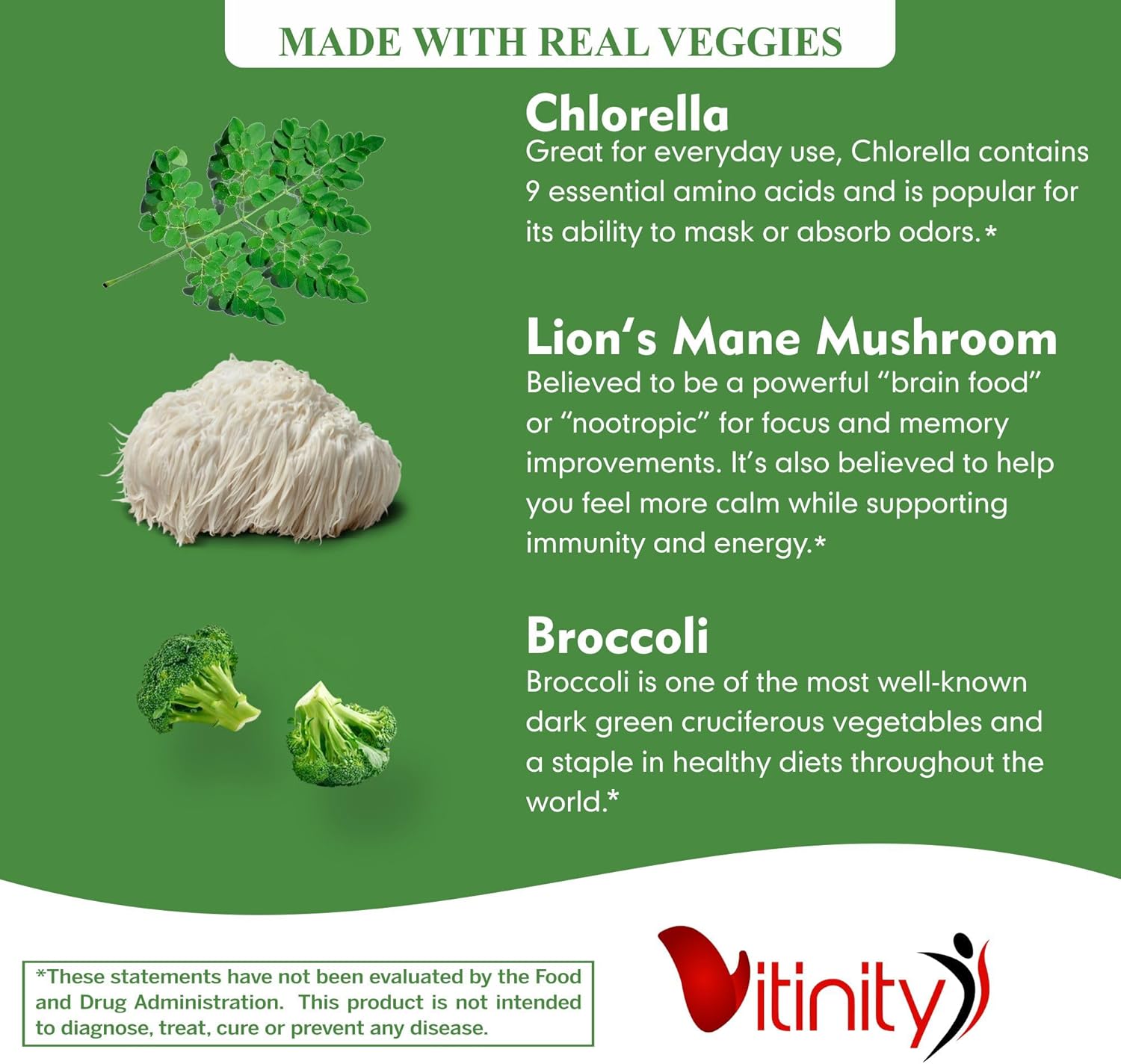 VITINITY Veggie Gummies Supplement - 30 Super Veggies, Fruits, and Herbs in 120 Delicious Chews - Non-GMO, Gluten-Free, Pectin-Based - 60 Day Supply