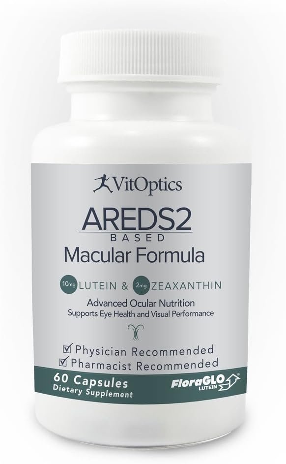 VitOptics Macular Formula with AREDS2 for Eye Health and Vision Support