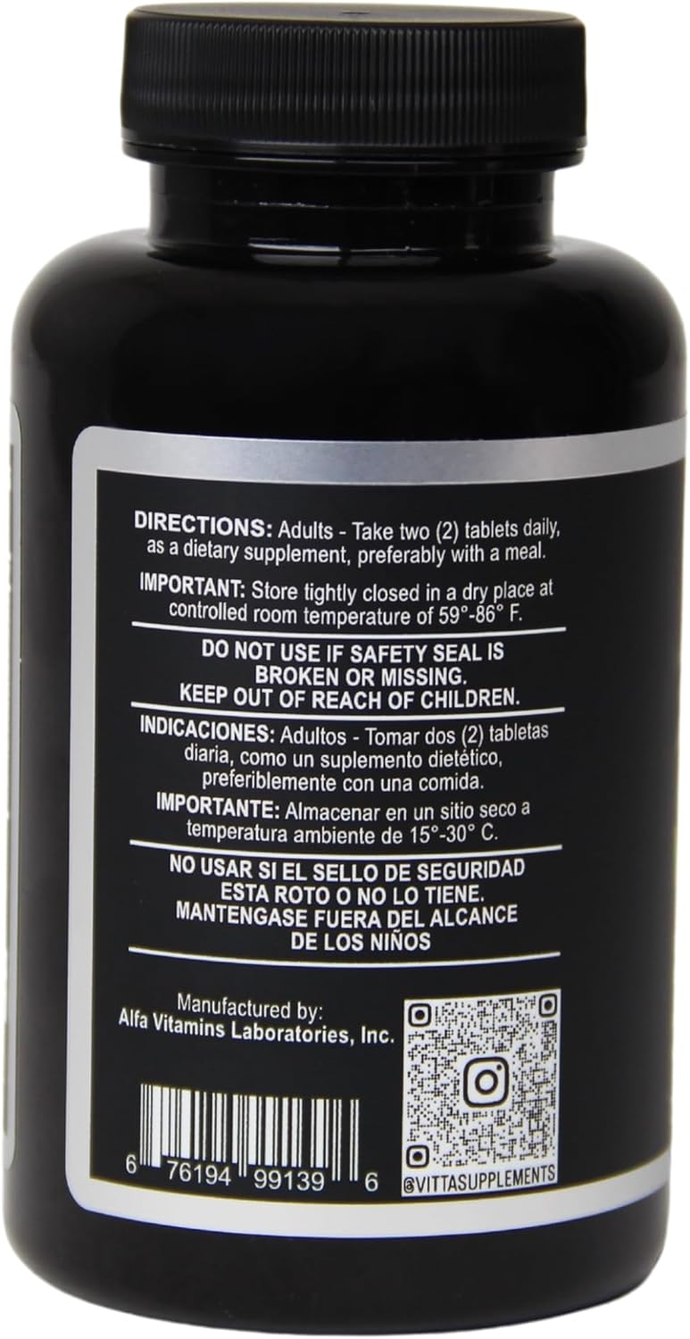 Vitta Life Tabs Multivitamin Supplement with Essential Vitamins and Minerals - 60 Tablets