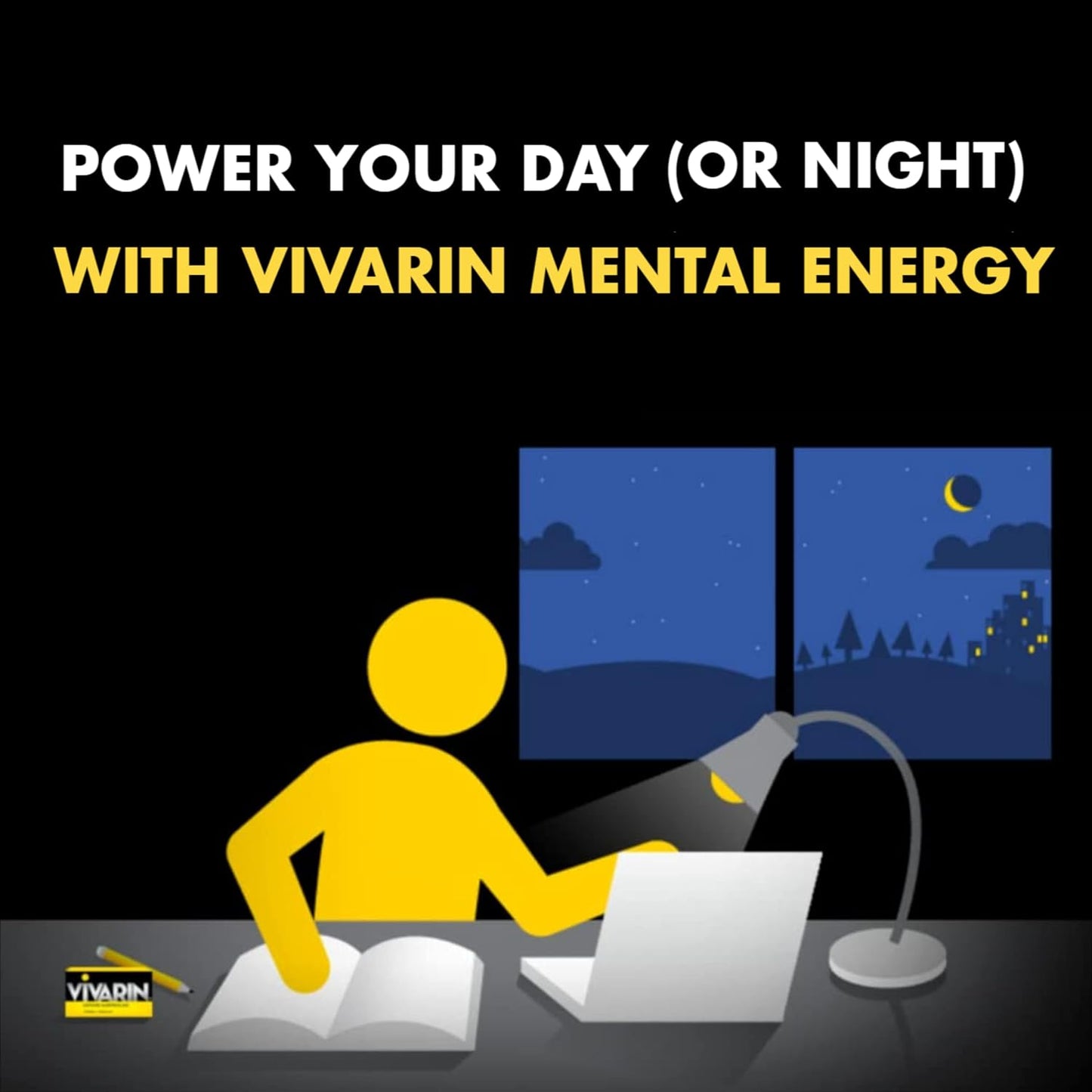 Vivarin Caffeine Pills: 200mg per Dose, Sugar-Free Energy Supplement, 16 Tablets