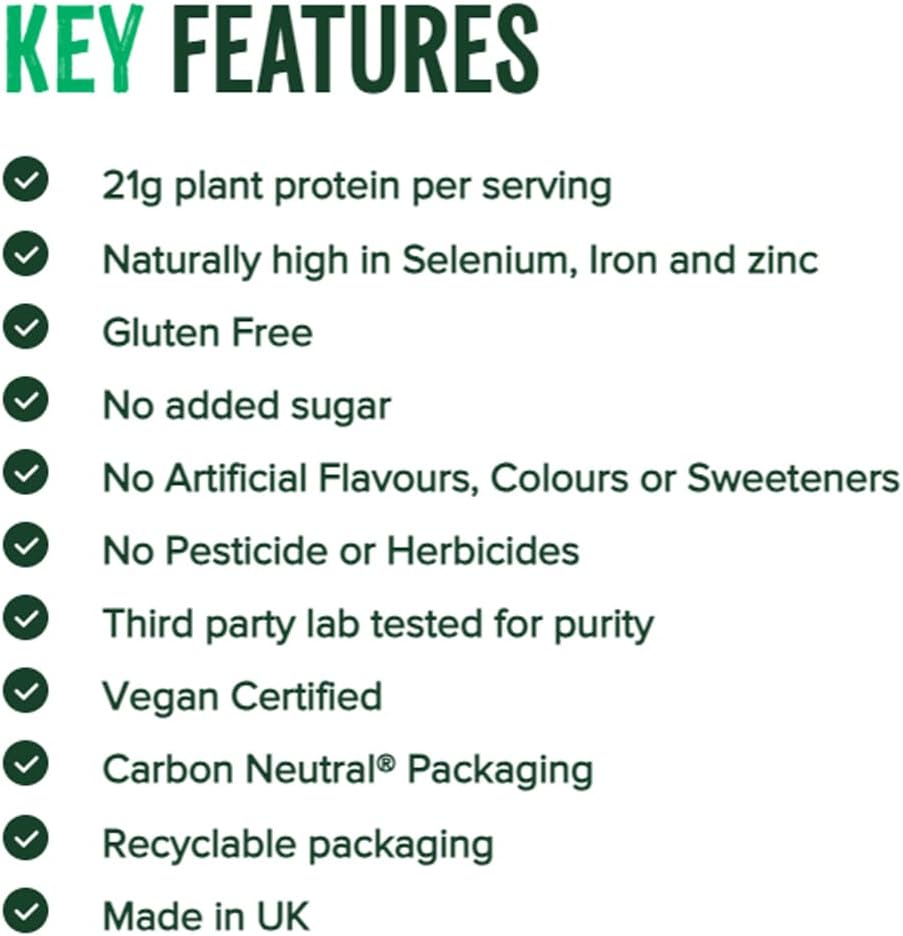 Vivo Life Vanilla Vegan Protein Powder - 30 Servings, 0.7 oz Plant-Based Protein per Scoop