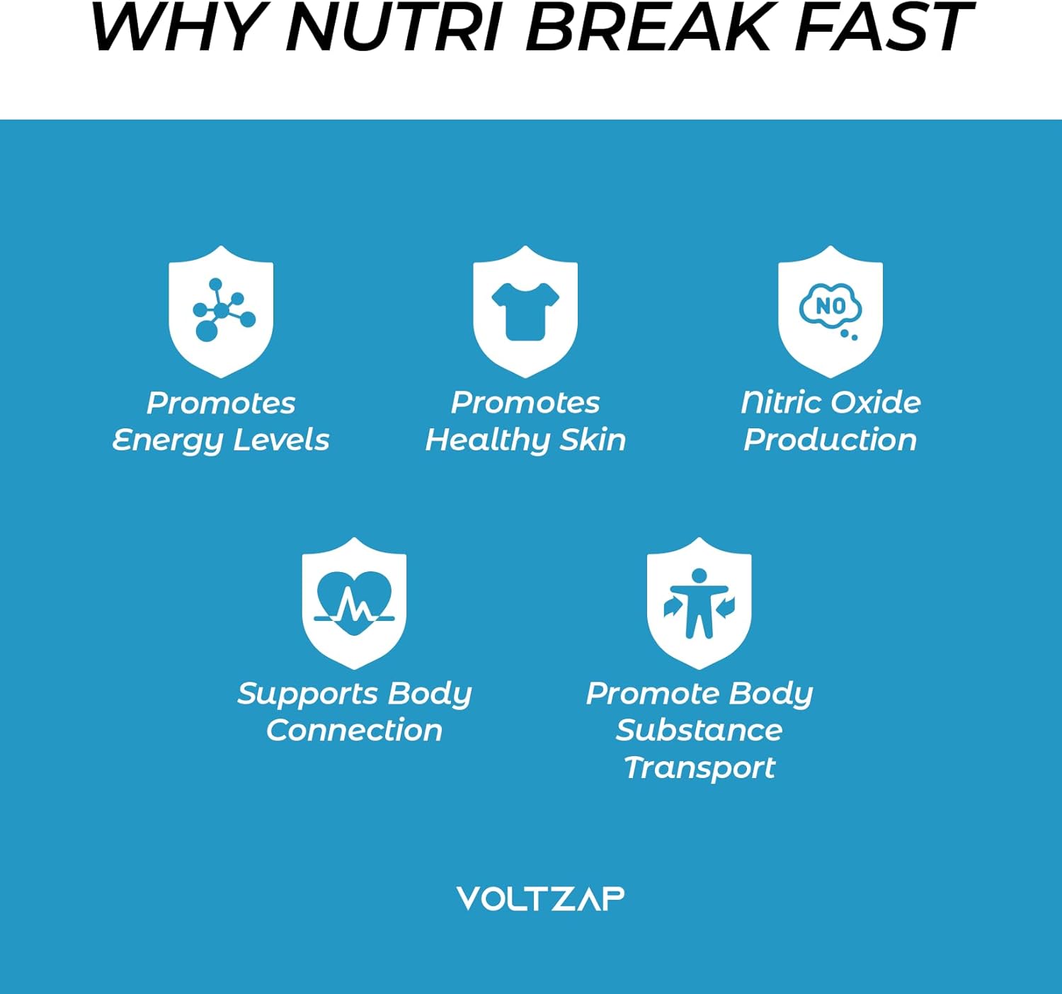 VOLTZAP Multi Collagen Peptides Powder with Biotin & Vitamin C - Natural Supplement for Skin, Hair, Nails, Joints - Unflavored