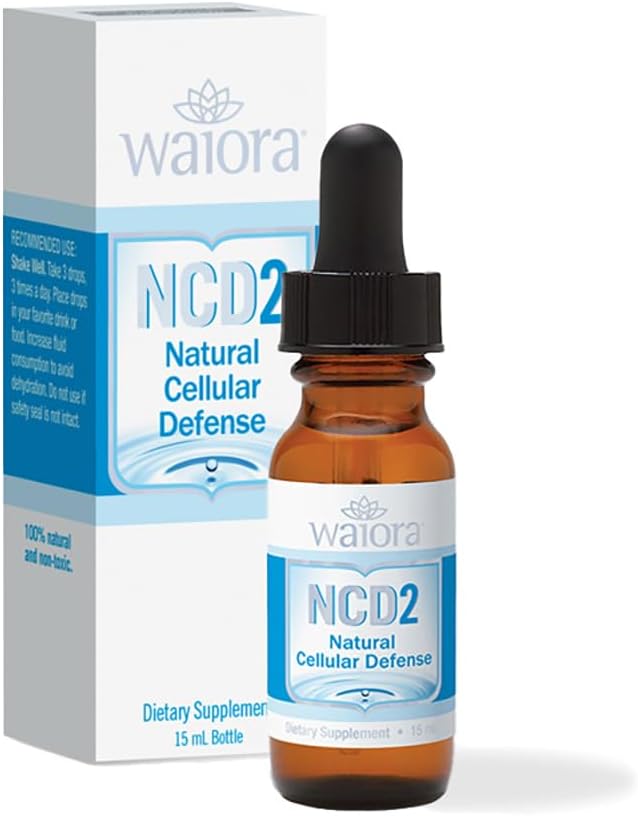 Waiora NCD2 Liquid Zeolite Drops for Natural Body Cleanse, Immune Support, and pH Balance - All-Natural Formula for Food/Drink Mix, 90 Servings