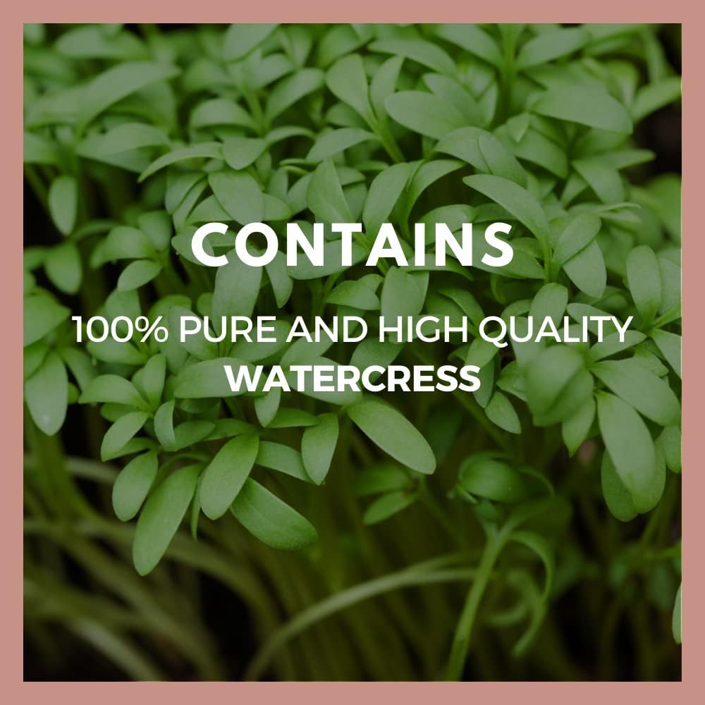 Watercress Herbal Dietary Supplement Capsules | 1,000mg, 60 Count | Vegan, Non-GMO, Gluten-Free | Two Month Supply | No Fillers