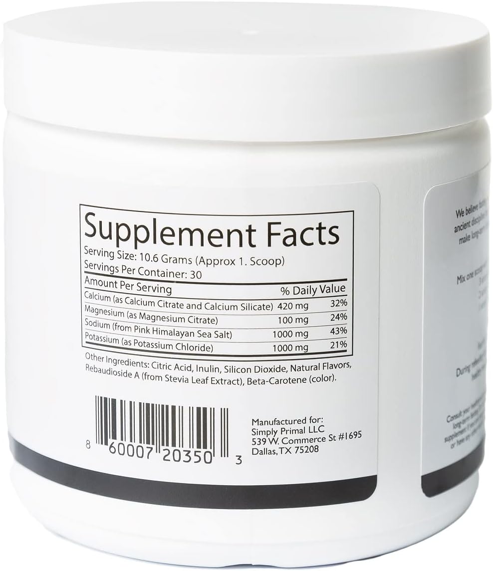 Waterfast Keto Electrolyte Powder - Lemon Lime Flavor with Pink Himalayan Salt | Sodium, Potassium, Magnesium, Calcium | Sugar/Gluten/Soy Free for Fasting & Hydration