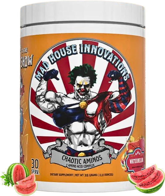 Watermelon Essential Amino Acids Dietary Supplement for Muscle Recovery & Energy - 10.50G Amino Acids, 30 Servings
