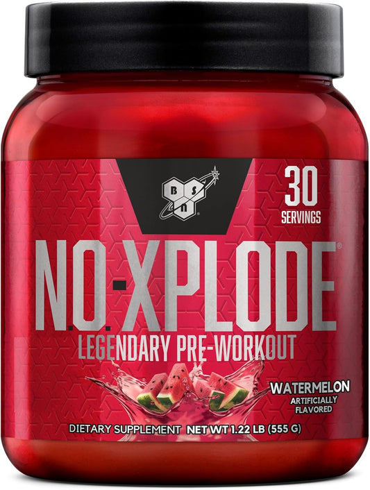 Watermelon Flavored BSN N.O.-XPLODE Pre Workout Powder with Creatine and Beta-Alanine - Energy Supplement for Men and Women, 30 Servings