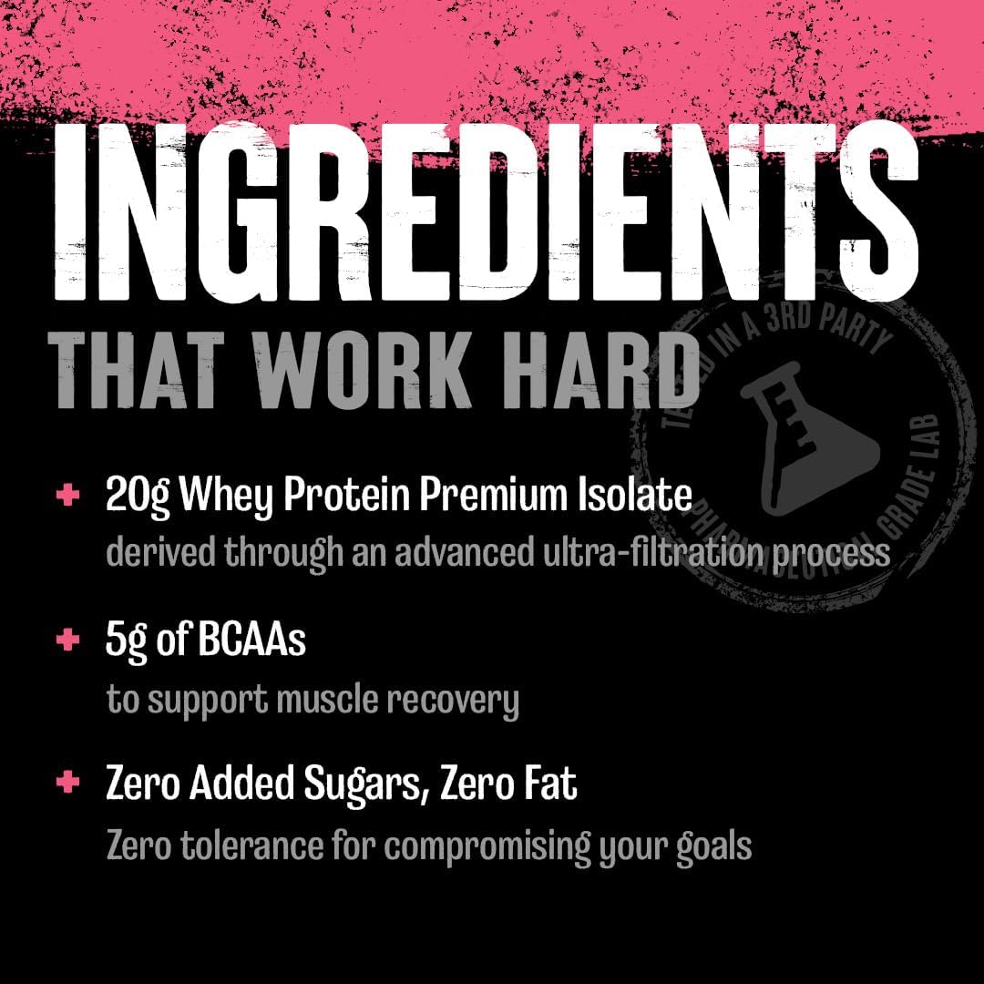 Watermelon Limeade Clear Whey Isolate Protein Powder - 5g BCAA, Easy to Digest, Deliciously Juicy Drink for Men and Women - 500g