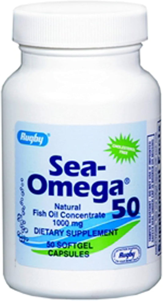 Watson Rugby Sea-Omega 50 Natural Fish Oil Concentrate 1000mg Supplement
