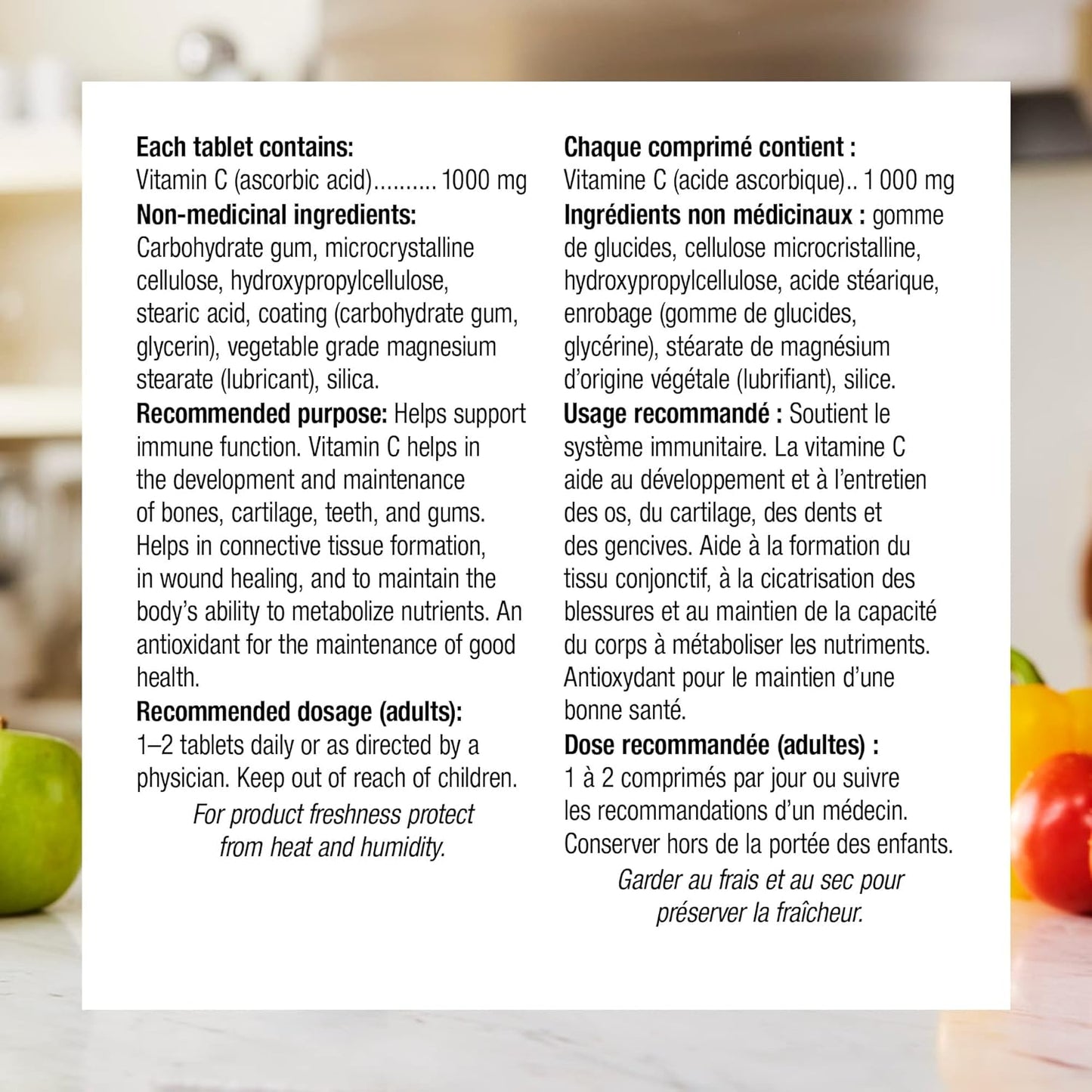 Webber Naturals 1000mg Vitamin C Timed Release Tablets - 60 Count