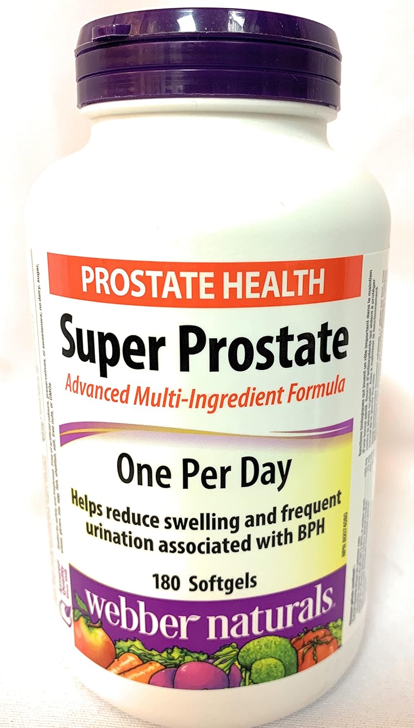Webber Naturals Super Prostate One Per Day Softgels - 180 Count