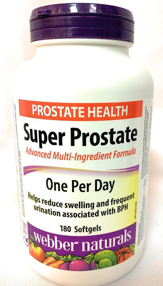 Webber Naturals Super Prostate One Per Day Softgels - 180 Count