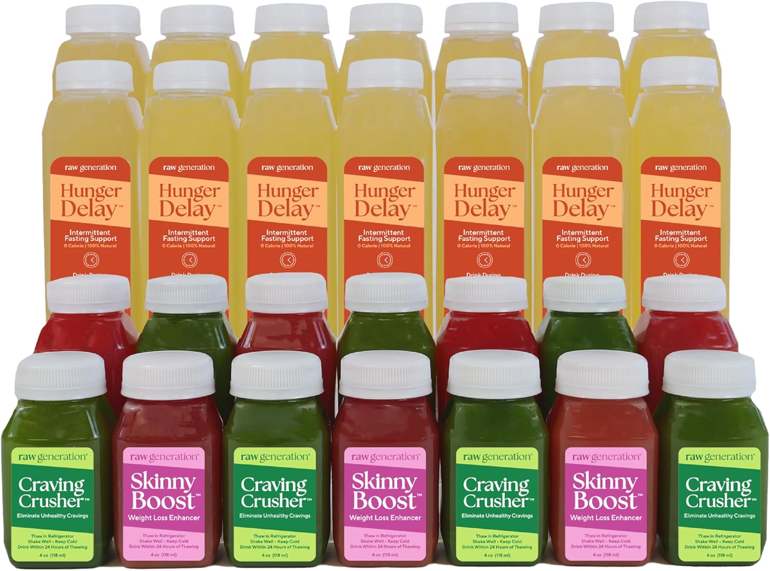 Weekly Intermittent Fasting Drink Kit with Electrolytes & Supplements for Success - Improve Digestion & Reduce Cravings