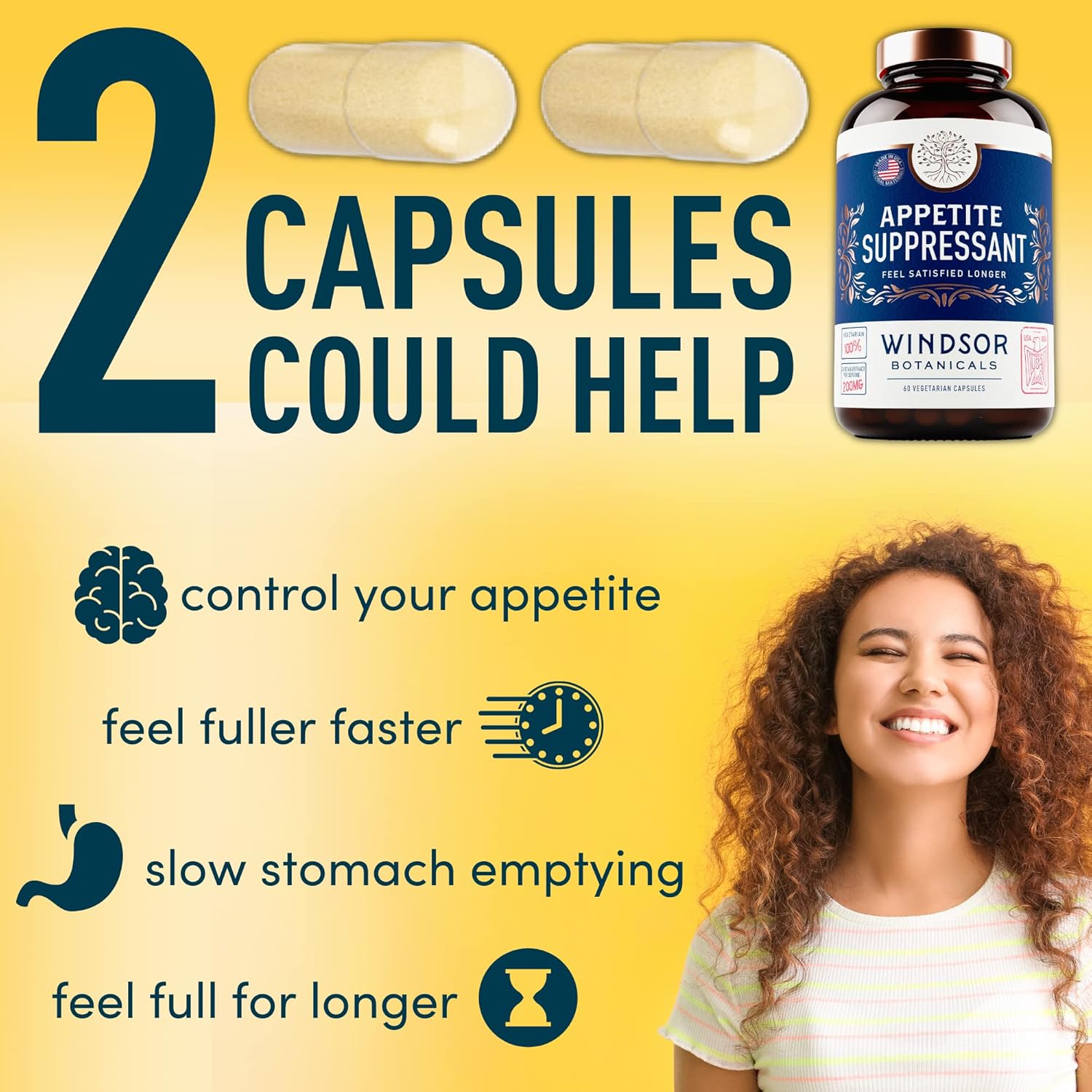 Weight Loss and Bad Breath Solution Bundle - WINDSOR BOTANICALS Appetite Suppressant and Dental Probiotics