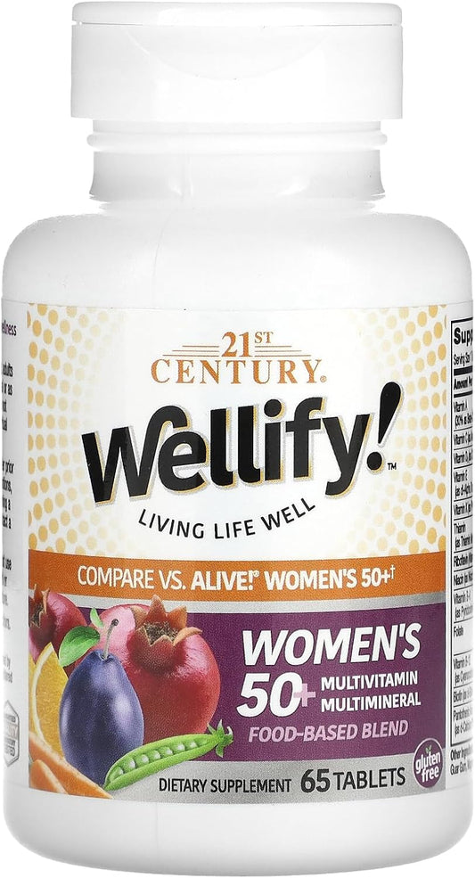 Wellness for Women 50+: 21st Century Multivitamin & Mineral Supplement - 65 Count