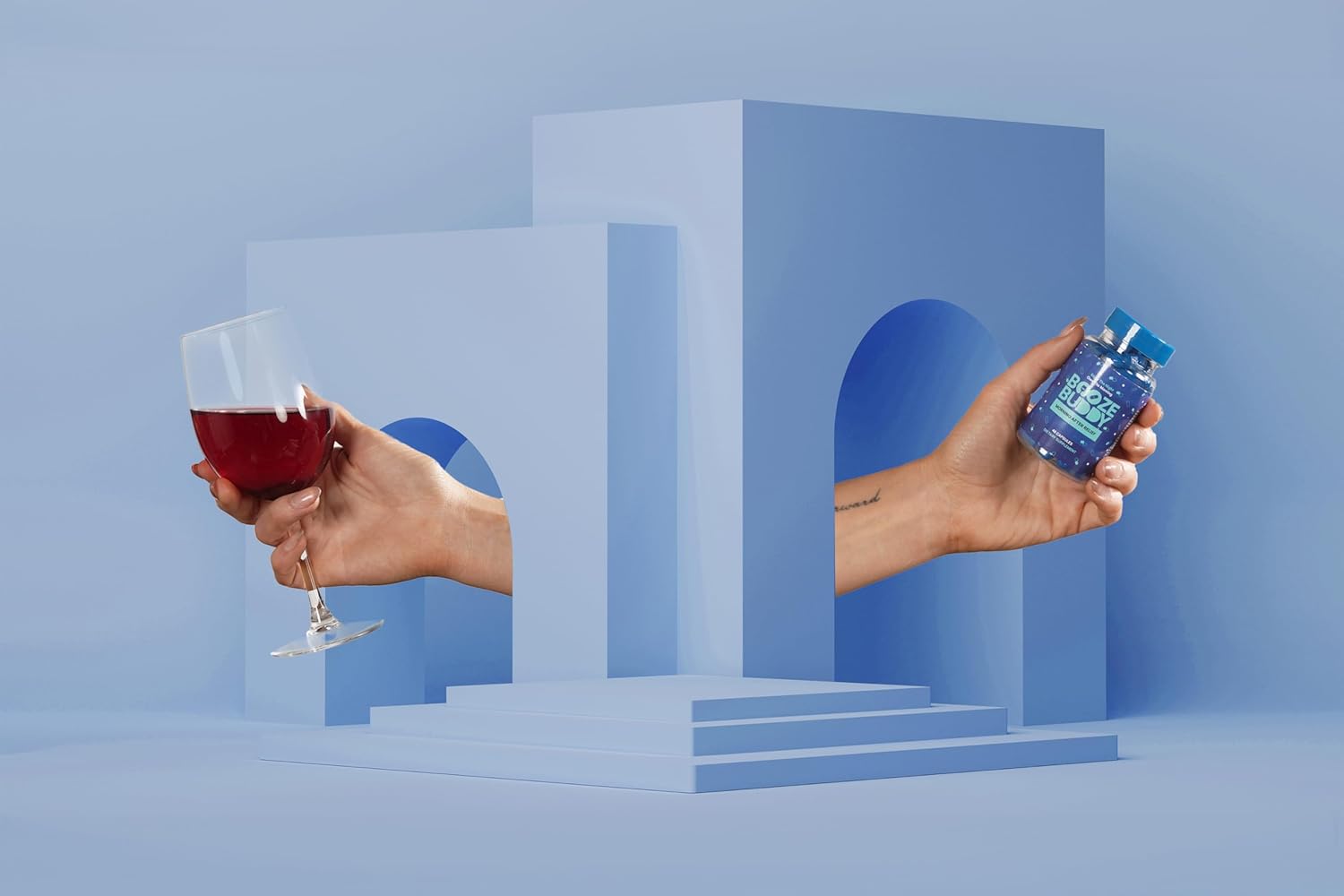 Wellness Vitamins for Liver Support & Hydration After Drinking - 48-Count Booze Buddy Electrolytes & Antioxidants