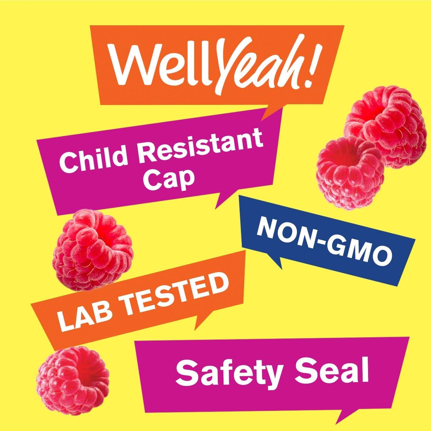 WellYeah Collagen and Biotin Gummies for Skin, Hair, Nails, Joints, Bones, Muscles, and Brain - Gluten and GMO Free - 60 Count
