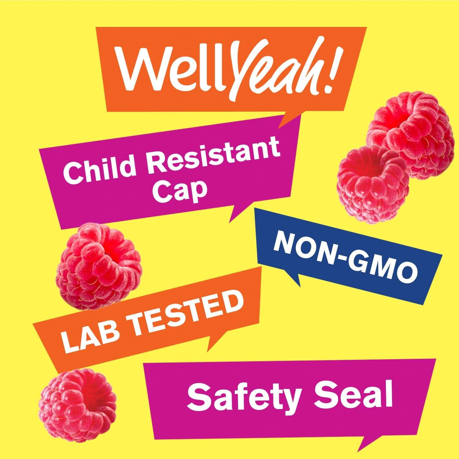 WellYeah Collagen and Biotin Gummies for Skin, Hair, Nails, Joints, Bones, Muscles, and Brain - Gluten and GMO Free - 60 Count