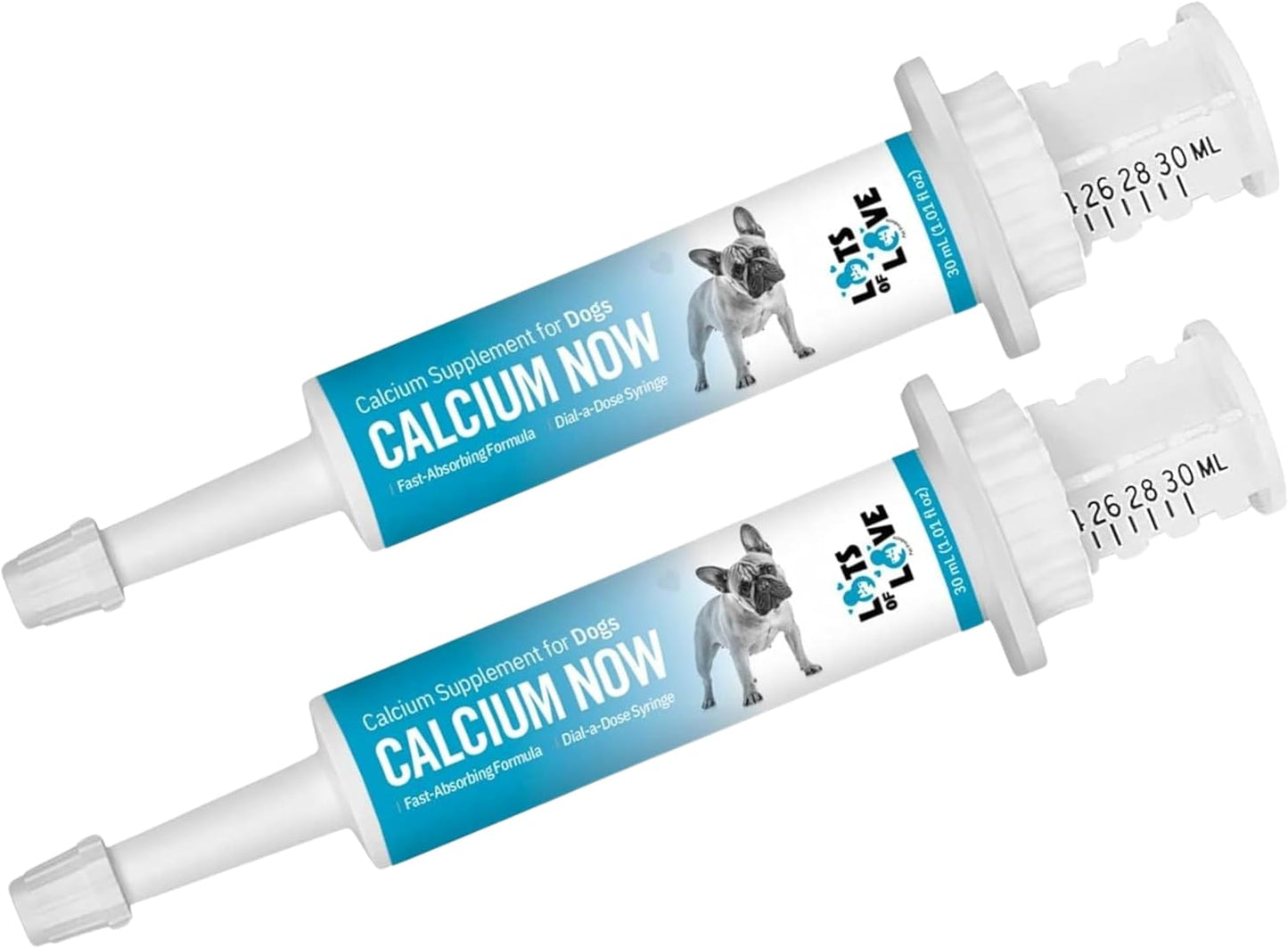 Whelping Dogs Oral Calcium Supplement Paste - Lots of Love Pet Products (Vanilla, 30ml, Pack of 2)
