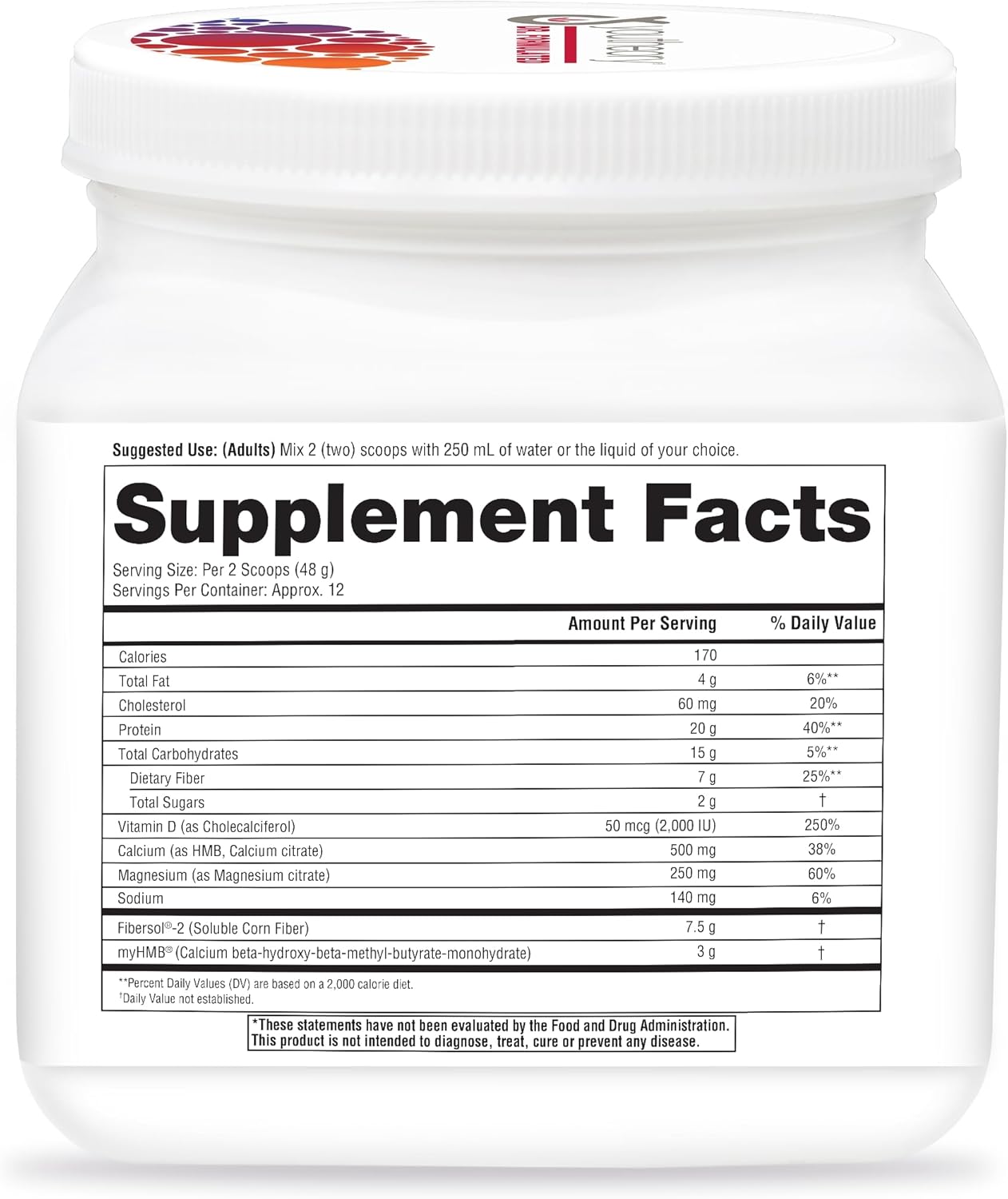 Whey Protein Powder Supplement for GLP-1 Support - Muscle & Bone Support with myHMB, Calcium, Vitamin D - 20.5 oz Powder