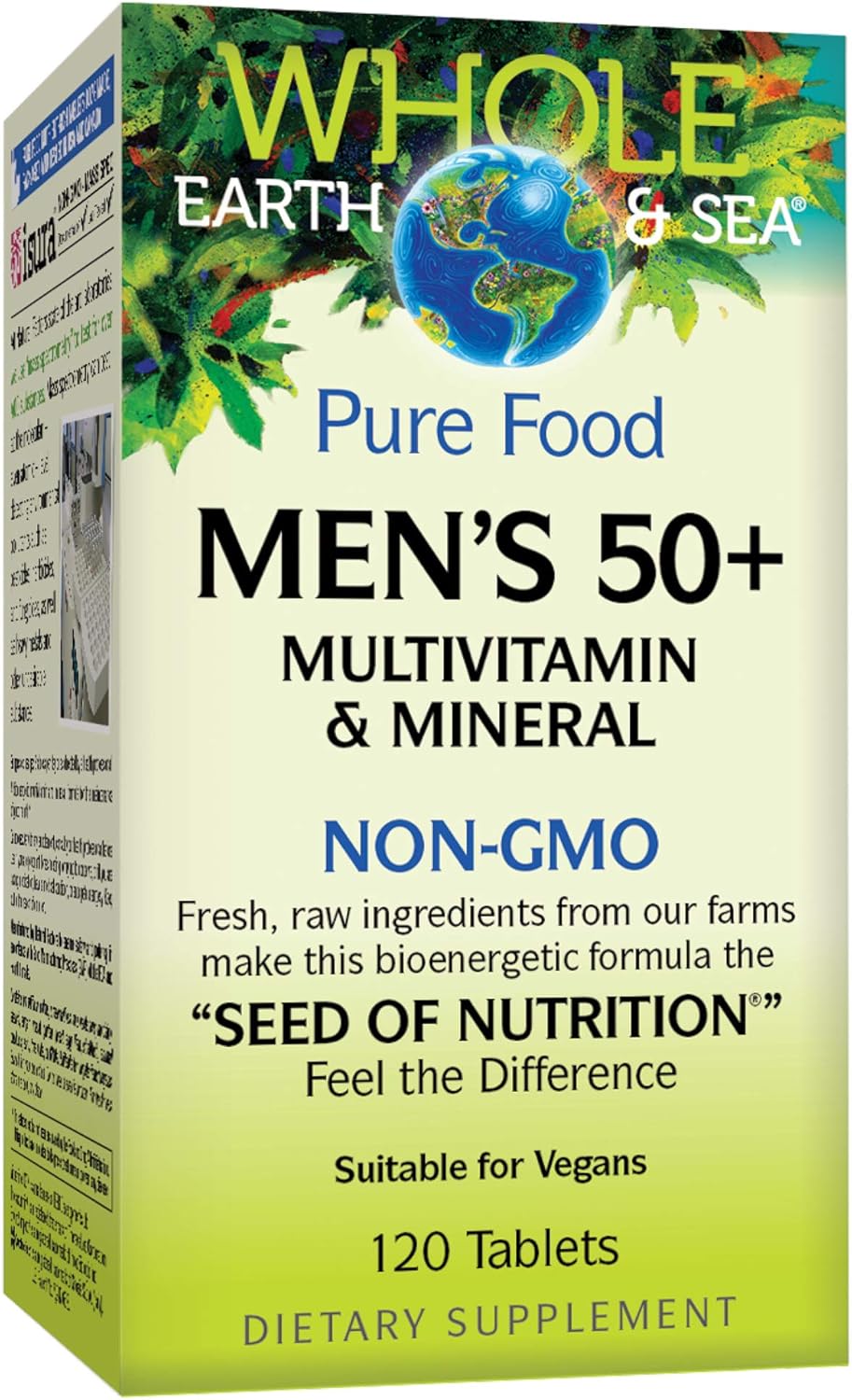 Whole Earth & Sea Men's 50+ Multivitamin & Mineral with Natural Factors - 120 Tablets