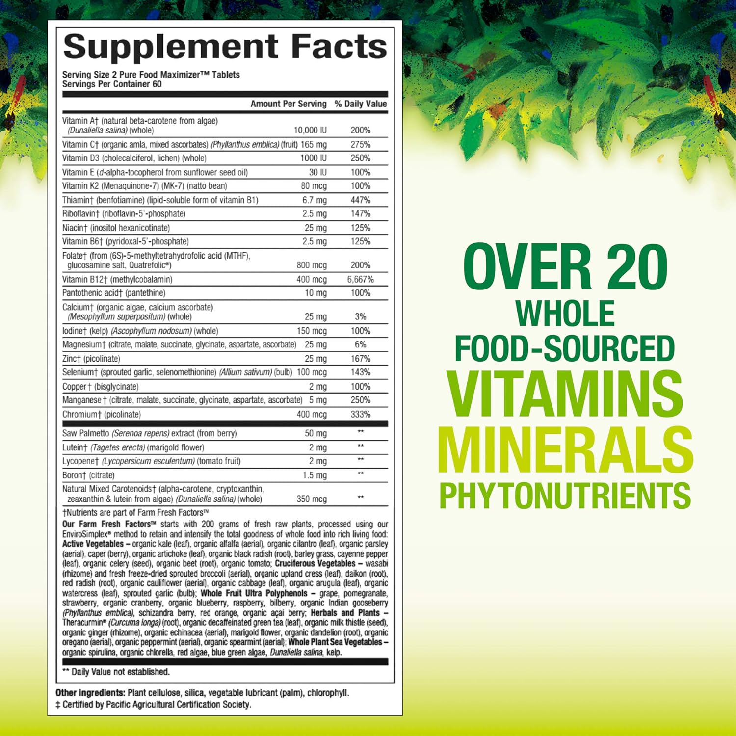 Whole Earth & Sea Men's 50+ Multivitamin & Mineral with Natural Factors - 120 Tablets