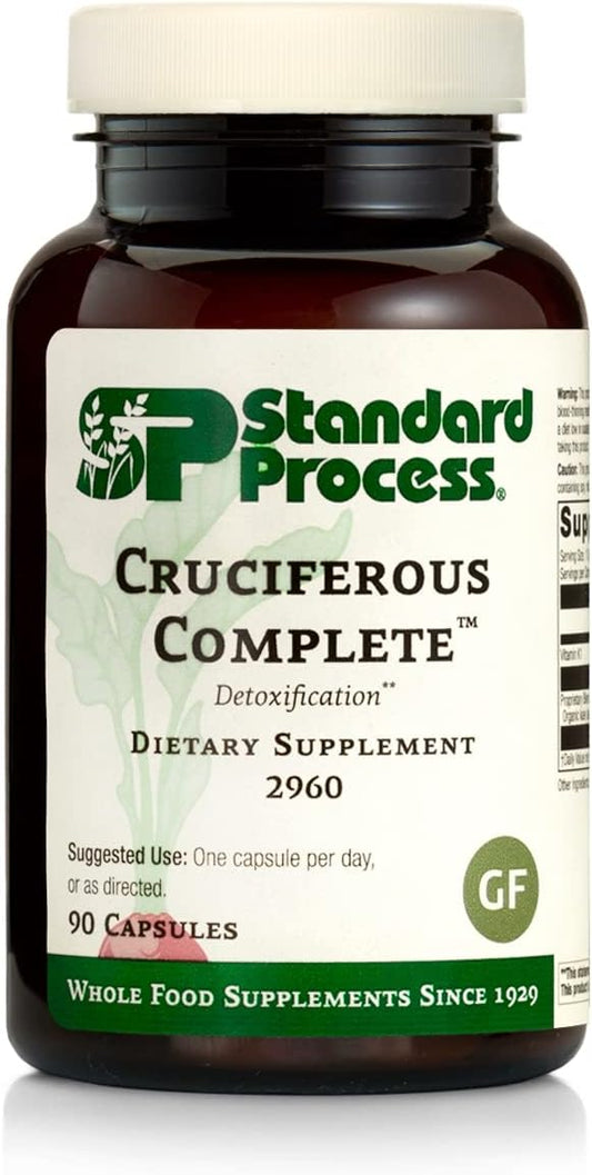 Whole Food Antioxidant and Liver Support Supplement with Vitamin K - Standard Process Cruciferous Complete - 90 Capsules