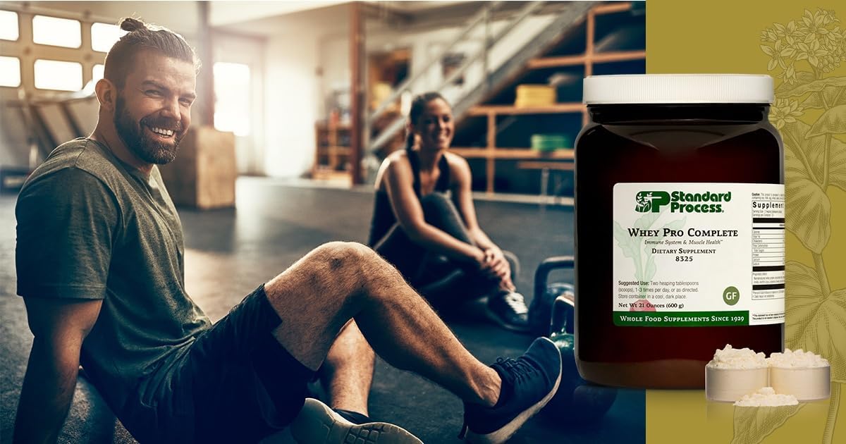 Whole Food Immune Support Powder with Colostrum, Chicory Root, and Whey Protein - 21oz, 25 Servings by Standard Process